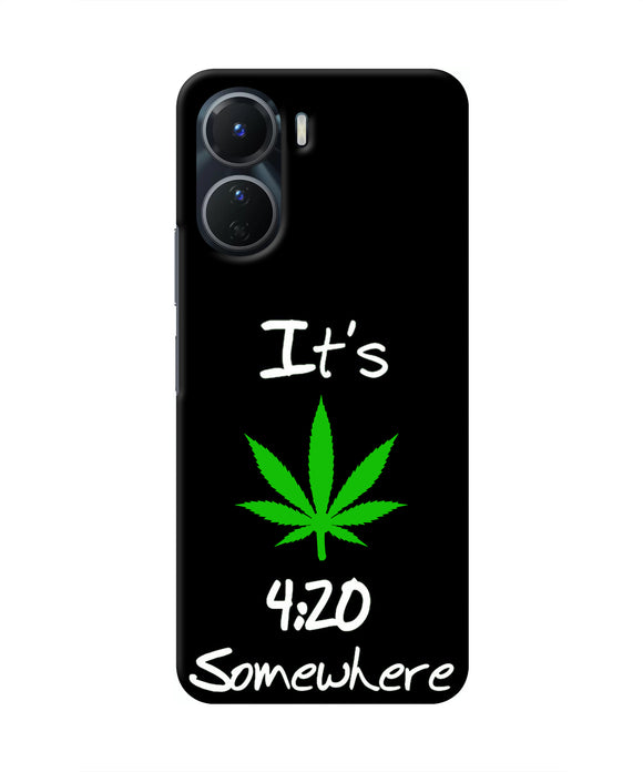 Weed Quote Vivo Y56 5G Real 4D Back Cover