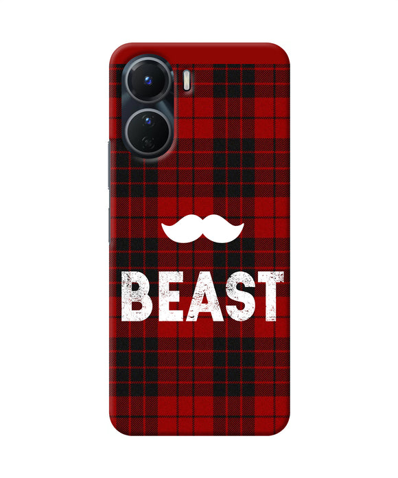 Beast red square Vivo Y56 5G Back Cover