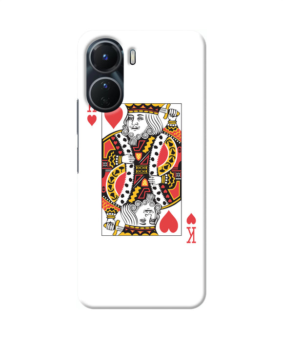 Heart king card Vivo Y56 5G Back Cover