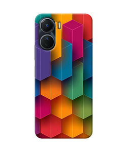 Abstract rectangle print Vivo Y56 5G Back Cover