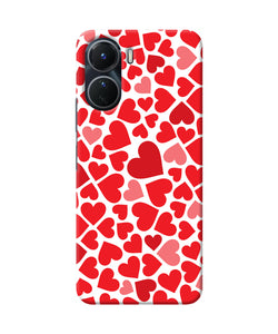 Red heart canvas print Vivo Y56 5G Back Cover