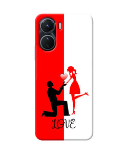 Love propose red and white Vivo Y56 5G Back Cover