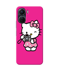 Hello kitty cam pink Vivo Y56 5G Back Cover