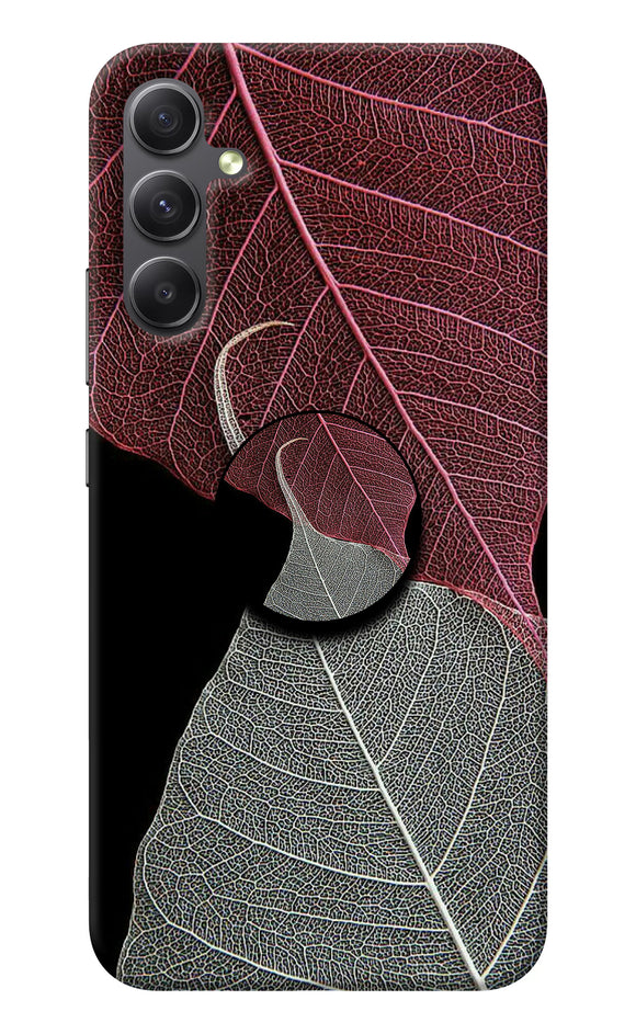 Leaf Pattern Samsung A34 5G Pop Case