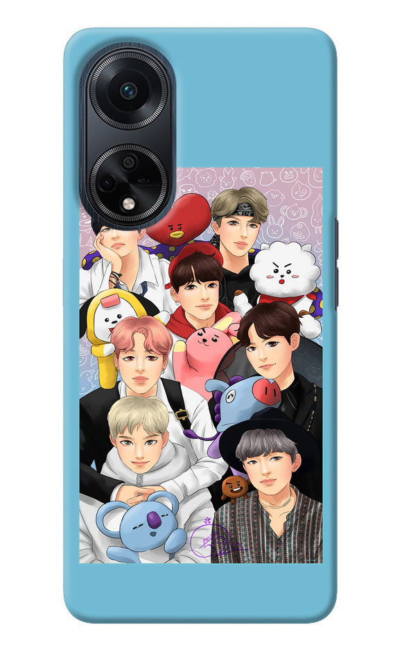 BTS with animals Oppo F23 Back Cover
