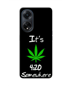 Weed Quote Oppo F23 Real 4D Back Cover