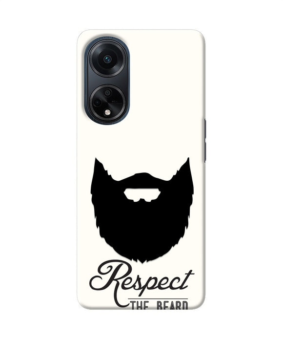 Respect the Beard Oppo F23 Real 4D Back Cover