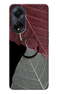 Leaf Pattern Oppo F23 Pop Case