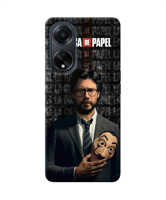 Money Heist Professor with Mask Oppo F23 Back Cover