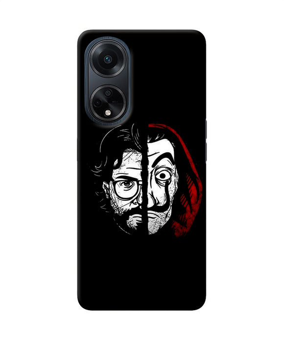 Money Heist Professor Mask Sketch Oppo F23 Back Cover