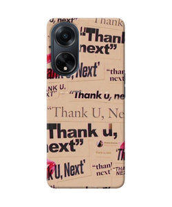 Thank you next Oppo F23 Back Cover