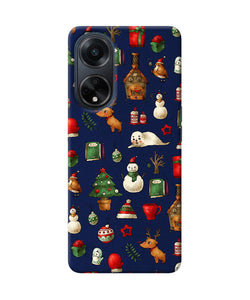 Canvas christmas print Oppo F23 Back Cover