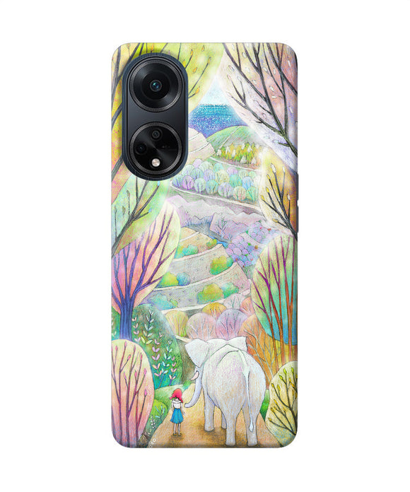 Natual elephant girl Oppo F23 Back Cover