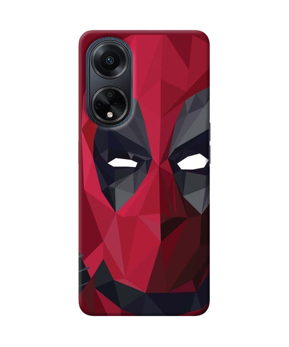 Abstract deadpool mask Oppo F23 Back Cover