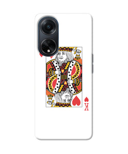 Heart king card Oppo F23 Back Cover