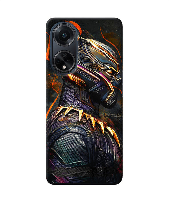 Black panther side face Oppo F23 Back Cover