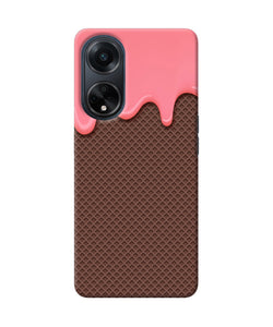 Waffle cream biscuit Oppo F23 Back Cover