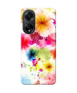 Flowers print Oppo F23 Back Cover