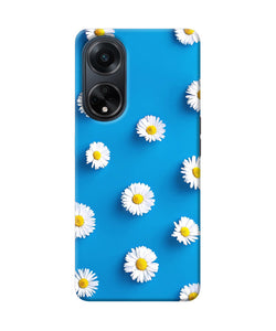 White flowers Oppo F23 Back Cover