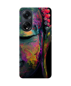 Buddha face painting Oppo F23 Back Cover