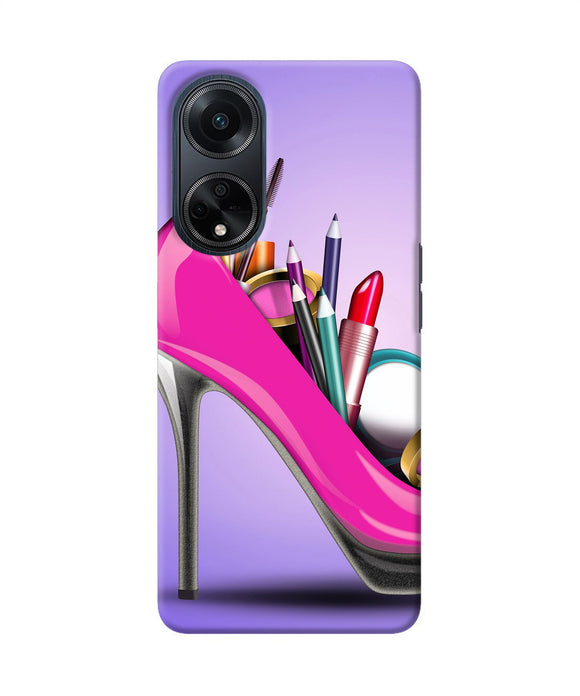 Makeup heel shoe Oppo F23 Back Cover