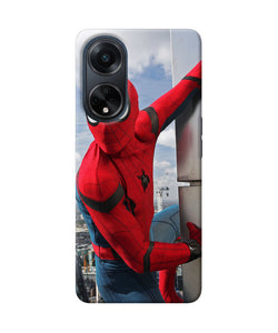 Spiderman on the wall Oppo F23 Back Cover