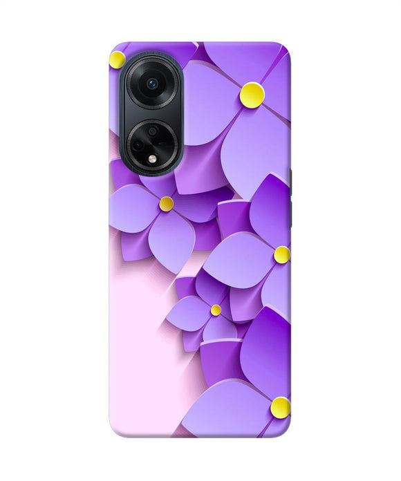 Violet flower craft Oppo F23 Back Cover