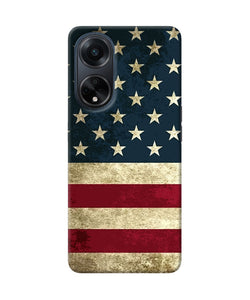 Vintage US flag Oppo F23 Back Cover