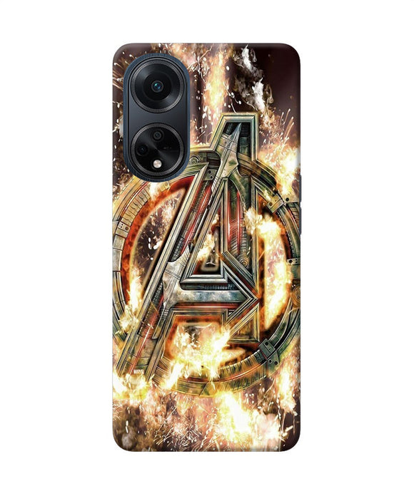 Avengers burning logo Oppo F23 Back Cover