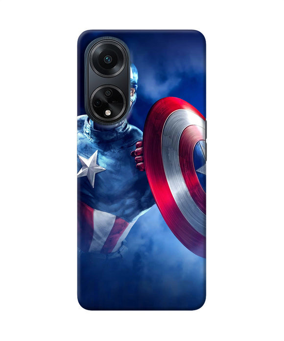 Captain america on sky Oppo F23 Back Cover