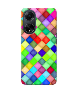 Abstract colorful squares Oppo F23 Back Cover