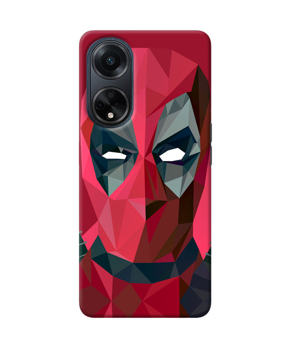 Abstract deadpool full mask Oppo F23 Back Cover