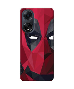 Abstract deadpool half mask Oppo F23 Back Cover