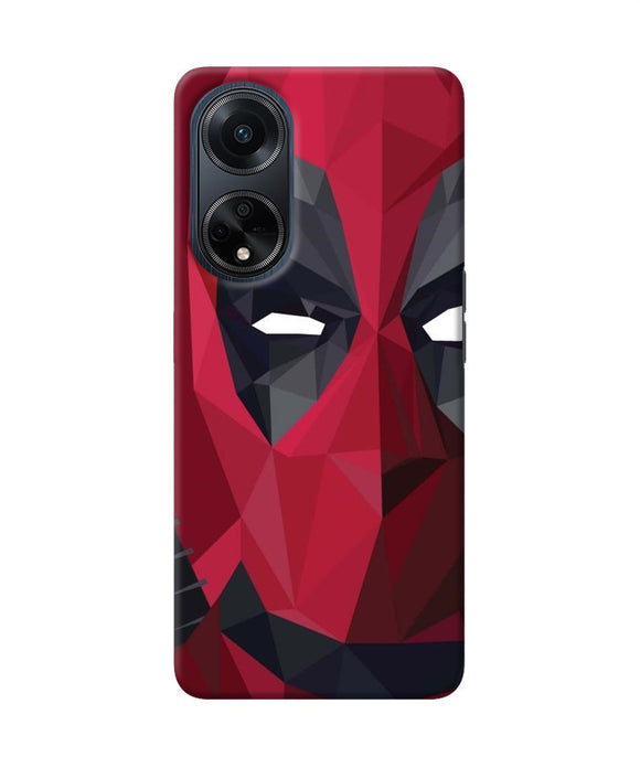 Abstract deadpool half mask Oppo F23 Back Cover