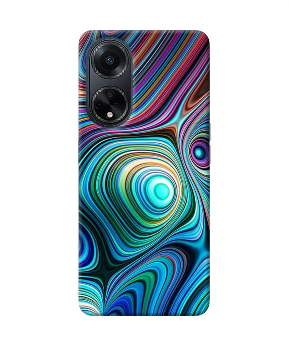 Abstract coloful waves Oppo F23 Back Cover