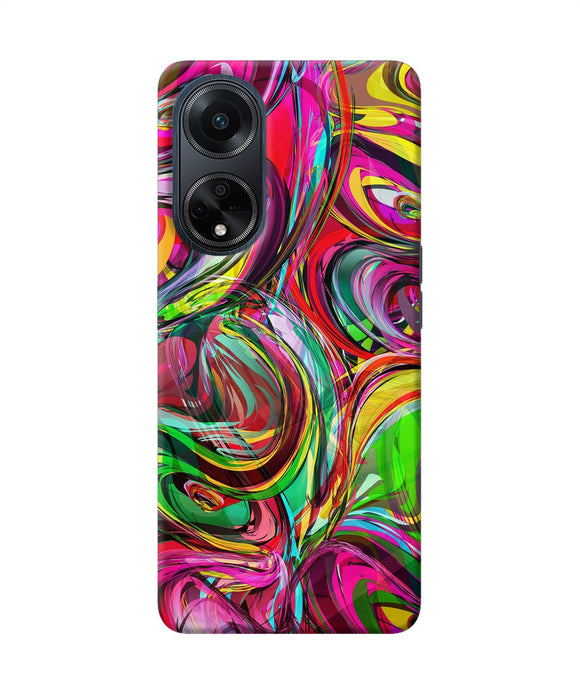 Abstract colorful ink Oppo F23 Back Cover