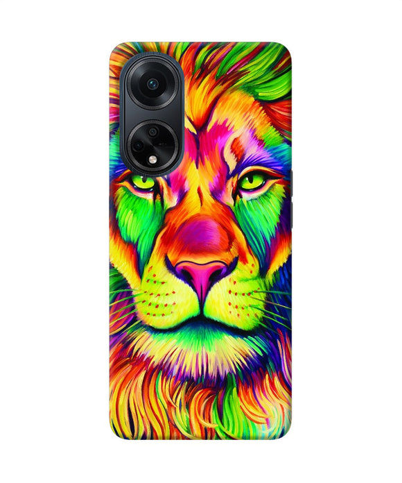 Lion color poster Oppo F23 Back Cover