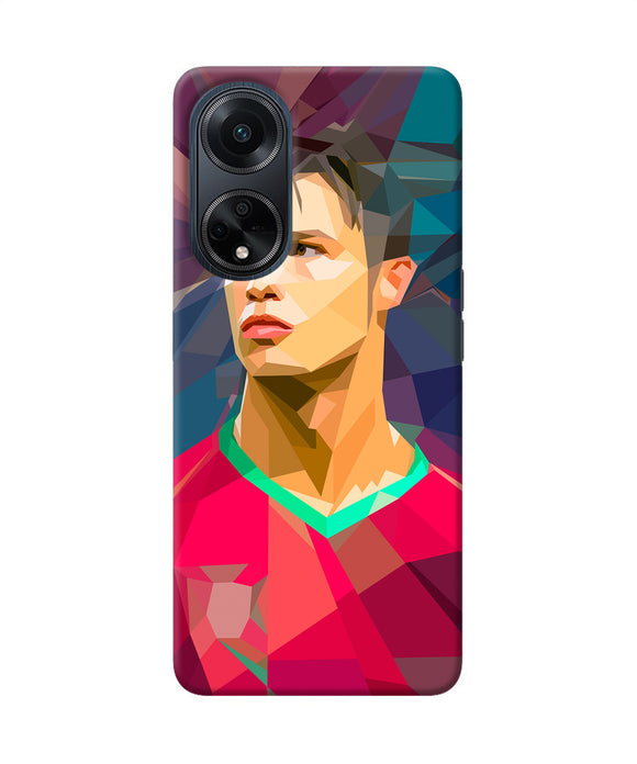 Abstract ronaldo Oppo F23 Back Cover