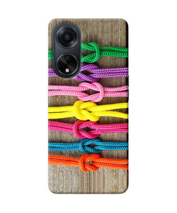 Colorful shoelace Oppo F23 Back Cover