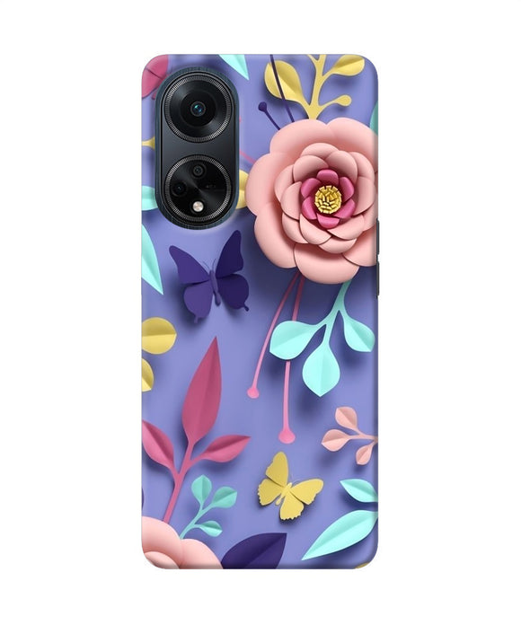 Flower canvas Oppo F23 Back Cover