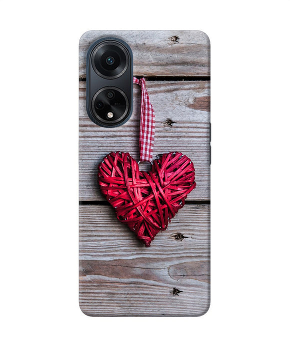 Lace heart Oppo F23 Back Cover