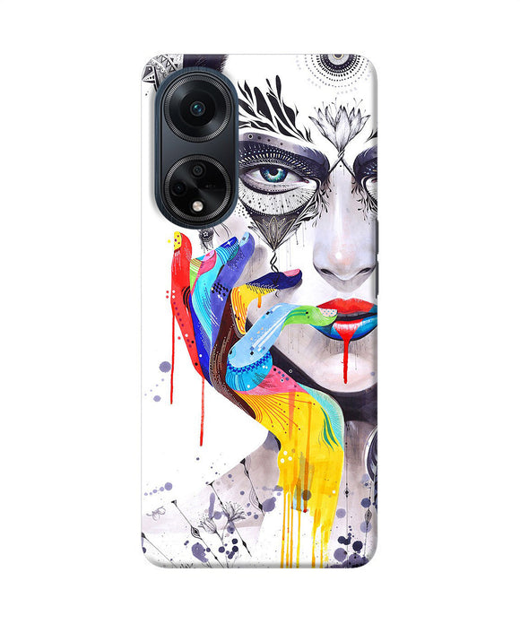 Girl color hand Oppo F23 Back Cover