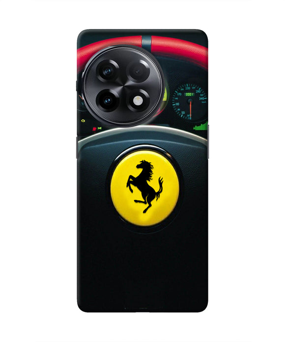 Ferrari Steeriing Wheel OnePlus 11R Real 4D Back Cover