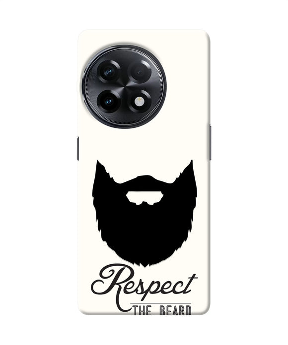 Respect the Beard OnePlus 11R Real 4D Back Cover