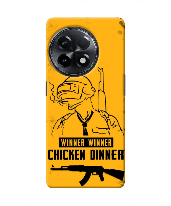 PUBG Chicken Dinner OnePlus 11R Real 4D Back Cover