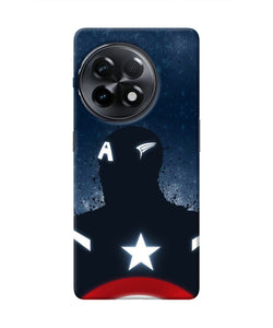 Captain america Shield OnePlus 11R Real 4D Back Cover