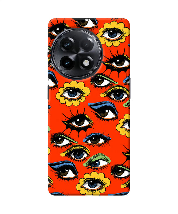 Abstract eyes pattern OnePlus 11R Back Cover