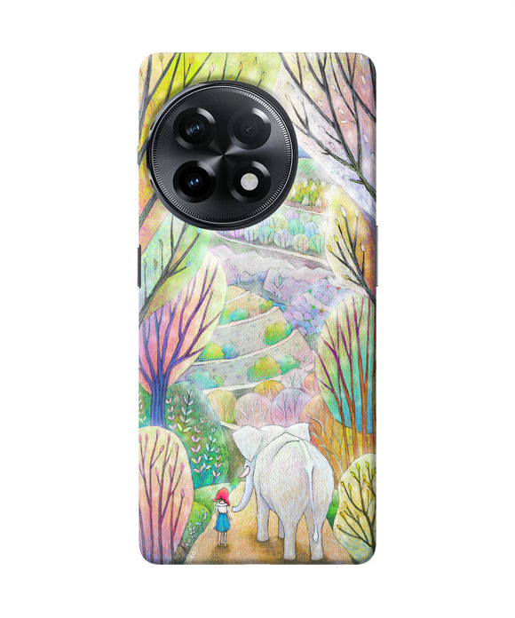 Natual elephant girl OnePlus 11R Back Cover