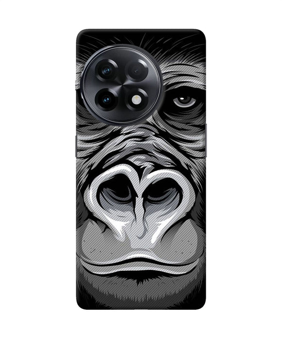Black chimpanzee OnePlus 11R Back Cover