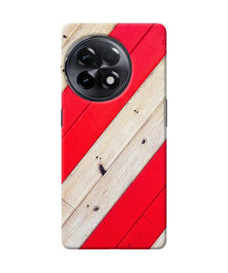 Abstract red brown wooden OnePlus 11R Back Cover